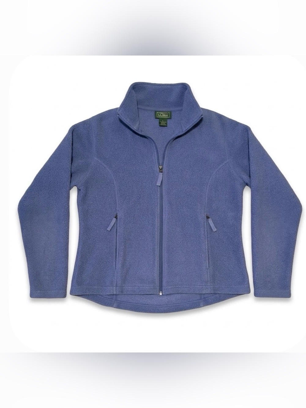 Vintage L.L.‎ Bean Sz Small Women's Blue/Periwinkle fleece Jacket Full Zip Hike